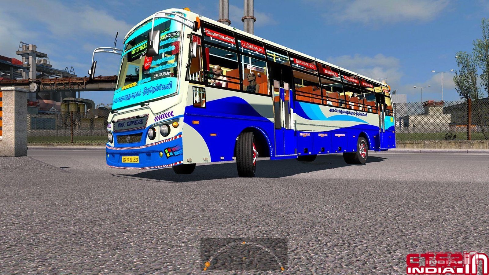 TNSTC Blue Bus Mod For 1.31 to 1.39