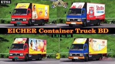 Eicher Container Truck Mod 1.31 to 38