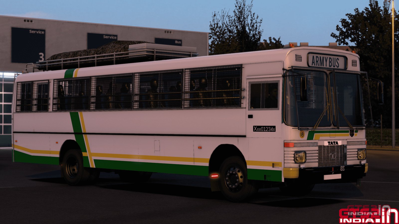 Indian Army TATA BUS Mod for ETS 2 1.40-1.46